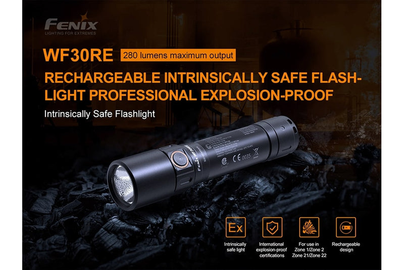 Load image into Gallery viewer, Fenix WF30RE Intrinsically Safe Flashlight - discontinued