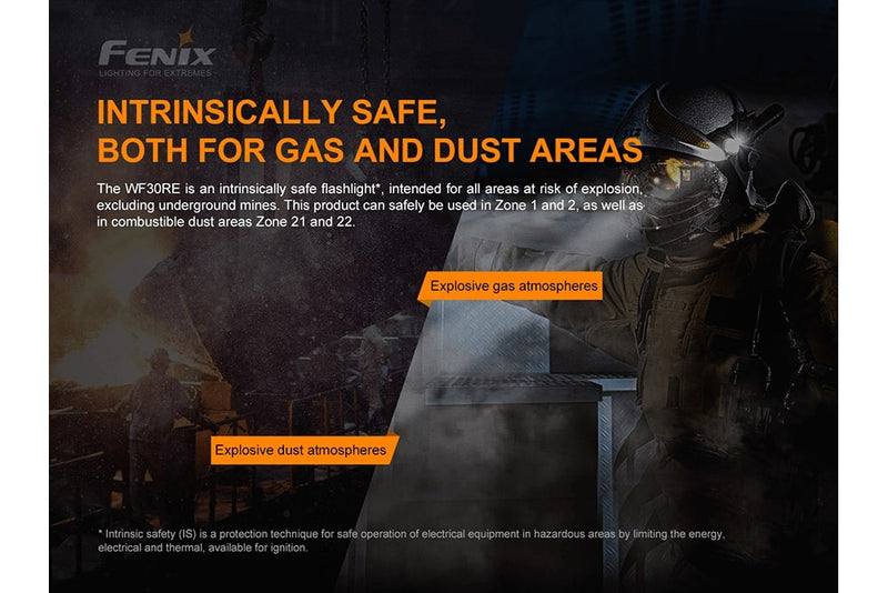Load image into Gallery viewer, Fenix WF30RE Intrinsically Safe Flashlight - discontinued