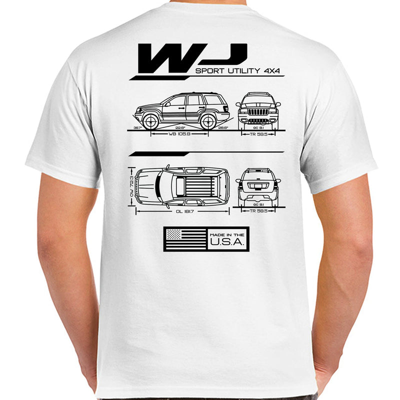 Load image into Gallery viewer, WJ Blueprint T-Shirt