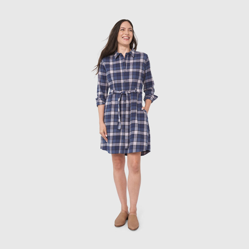 Load image into Gallery viewer, The Responsible Flannel Shirt Dress