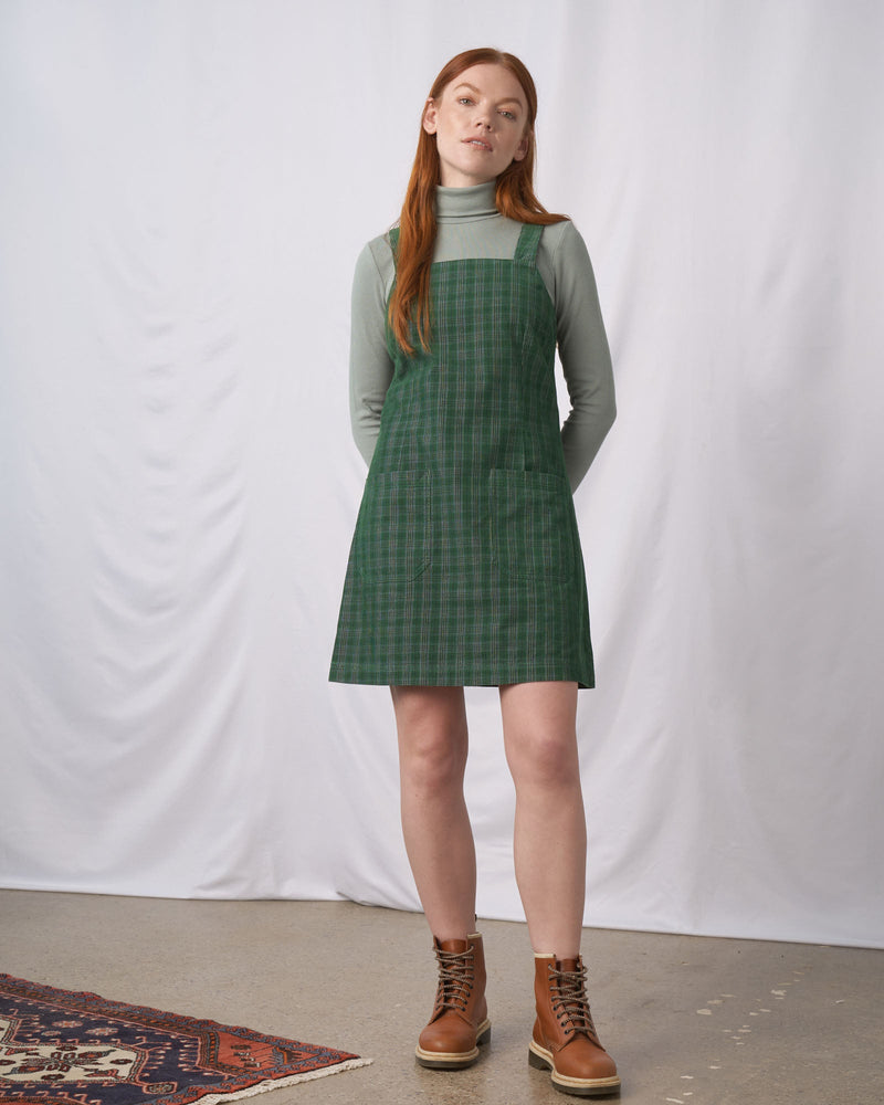 Load image into Gallery viewer, Organic Corduroy Pinafore Dress