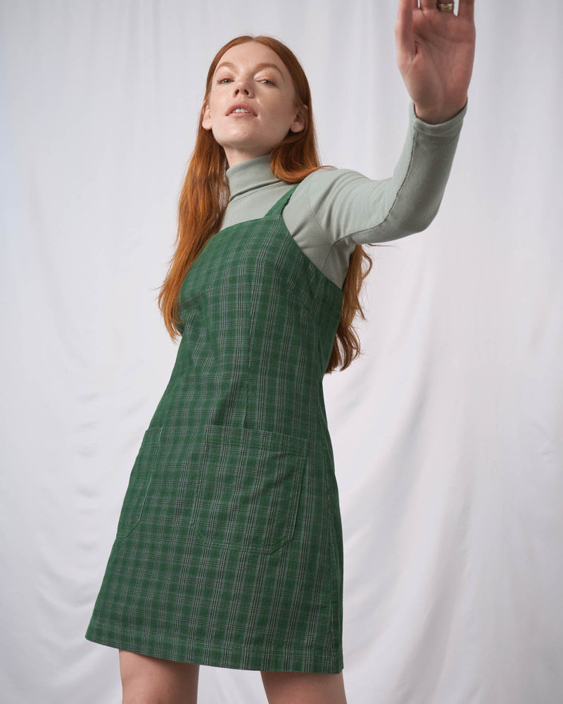 Load image into Gallery viewer, Organic Corduroy Pinafore Dress