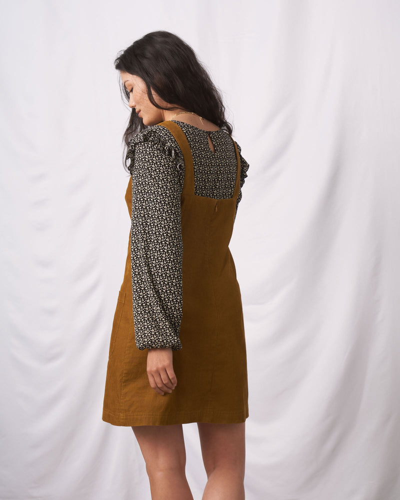 Load image into Gallery viewer, Organic Corduroy Pinafore Dress