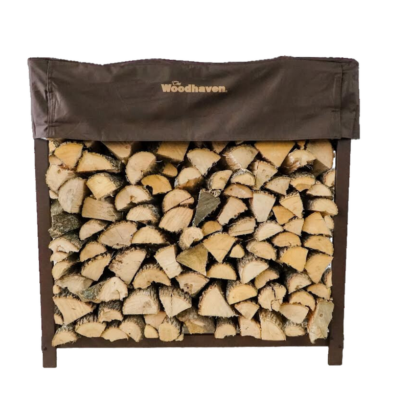 Load image into Gallery viewer, 3 ft Steel Firewood Rack Holds 1/8 Cord Woodhaven