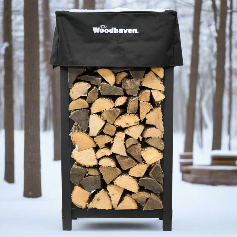 Load image into Gallery viewer, 4 ft Tall x 2 ft Wide Steel Firewood Rack Woodhaven