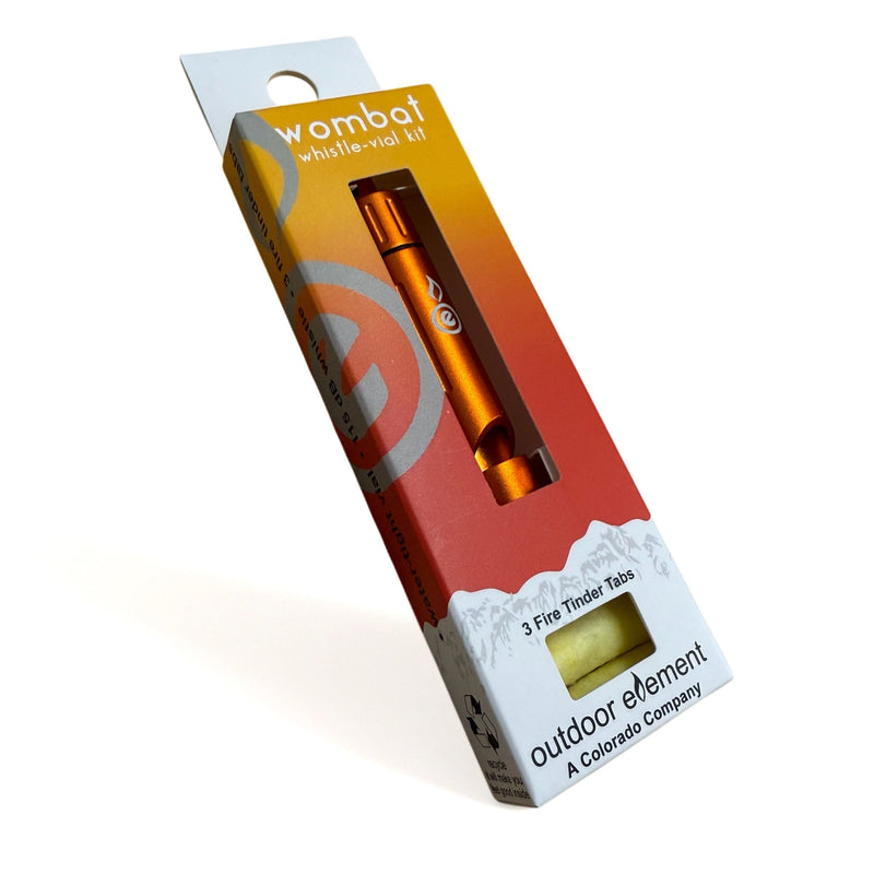 Load image into Gallery viewer, Wombat Whistle - Emergency Whistle & Tinder Vial Kit