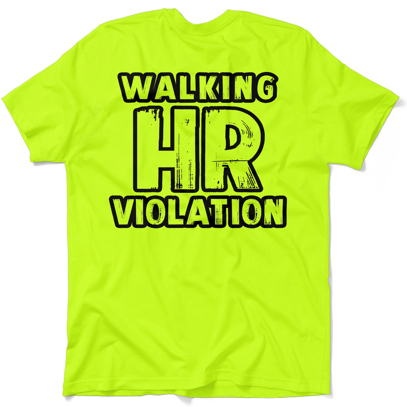 Load image into Gallery viewer, HR Violation - Safety Yellow T-Shirt