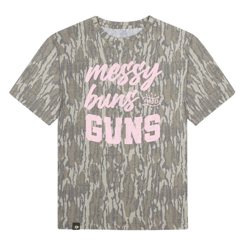 Load image into Gallery viewer, Messy Buns and Guns (Front Print)
