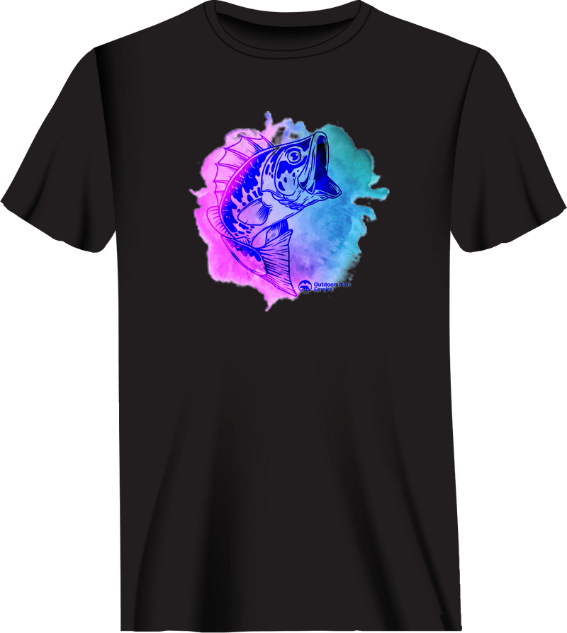 Load image into Gallery viewer, Watercolor Fishing Man T-Shirt