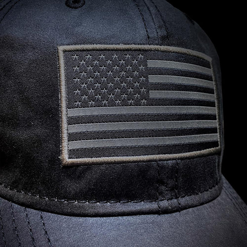 Load image into Gallery viewer, Waxed Cloth American Flag Dad Cap