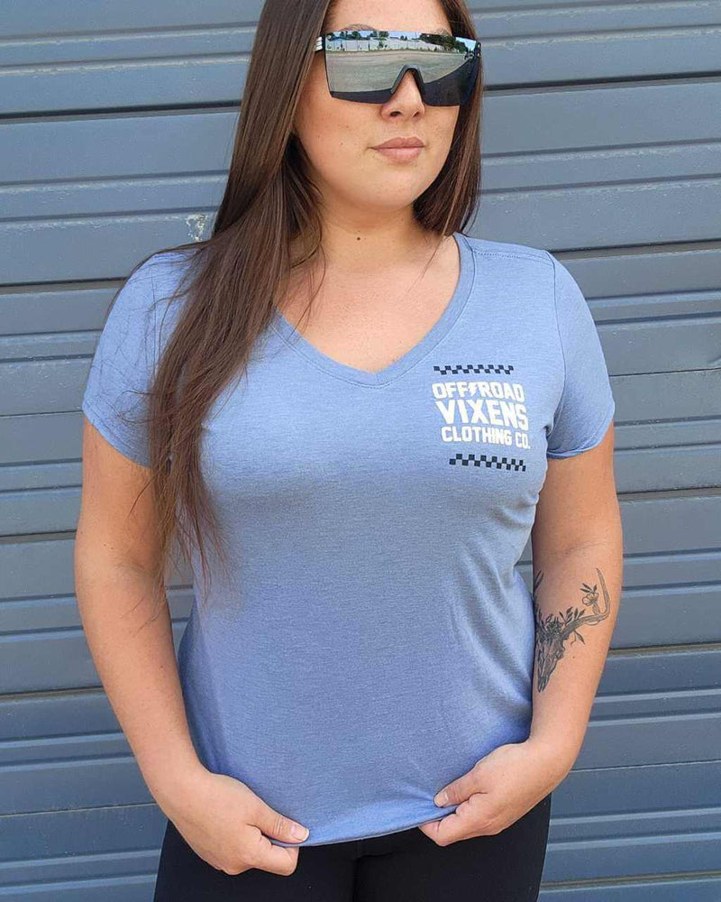 Load image into Gallery viewer, Bandana Ladies V Neck Tee