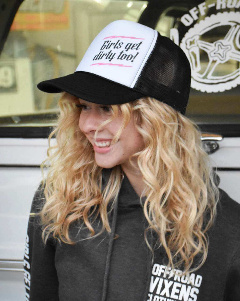 Load image into Gallery viewer, Lightning Trucker Hat - Black/White
