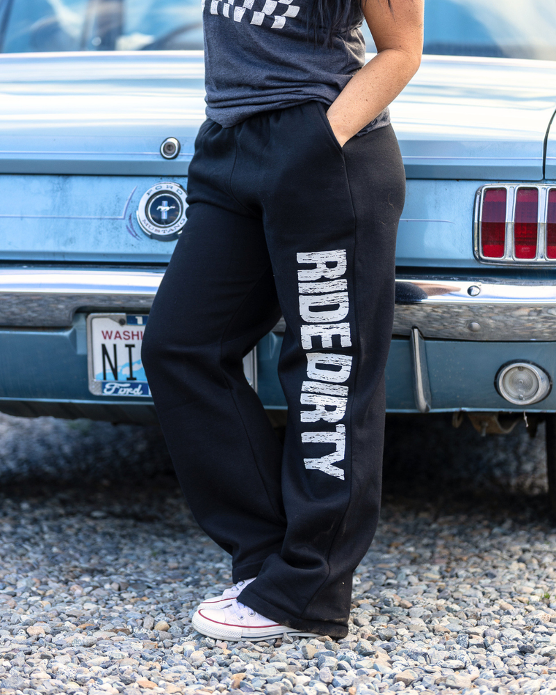 Load image into Gallery viewer, Ride Dirty Open Bottom Sweats