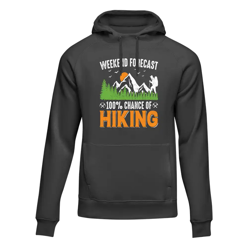 Load image into Gallery viewer, Weekend Forecast 100% Hiking Unisex Hoodie