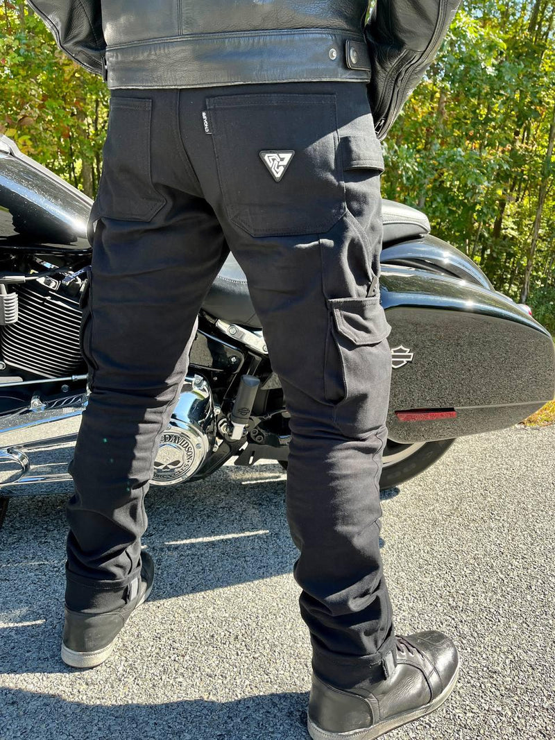 Load image into Gallery viewer, Straight Leg Cargo Pants - Black