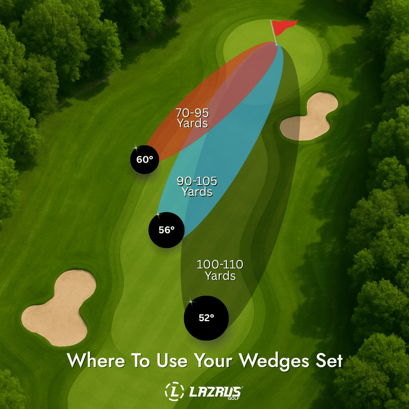 Load image into Gallery viewer, Lazrus Golf Wedges Set or Individual - Forged 52, 56, 60 | Gap, Sand, Lob Wedge (Right or Left Hand)