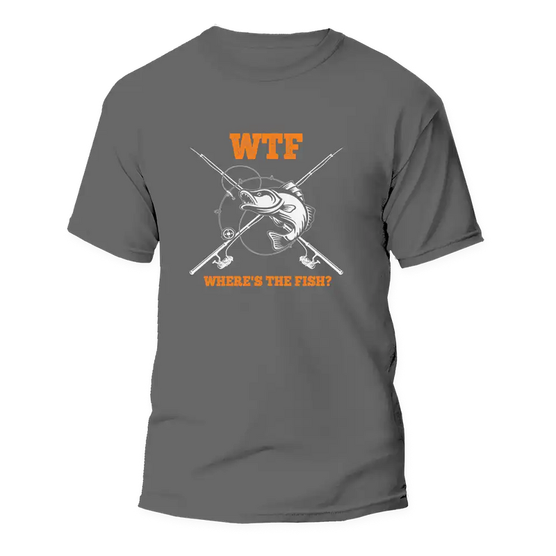 Load image into Gallery viewer, WTF Where's The Fish Man T-Shirt