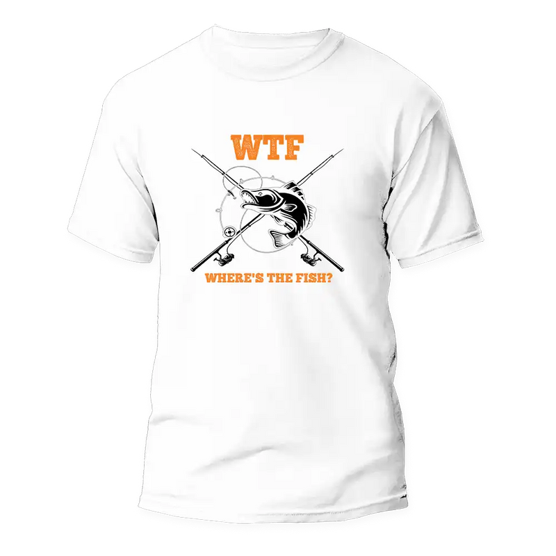 Load image into Gallery viewer, WTF Where's The Fish Man T-Shirt