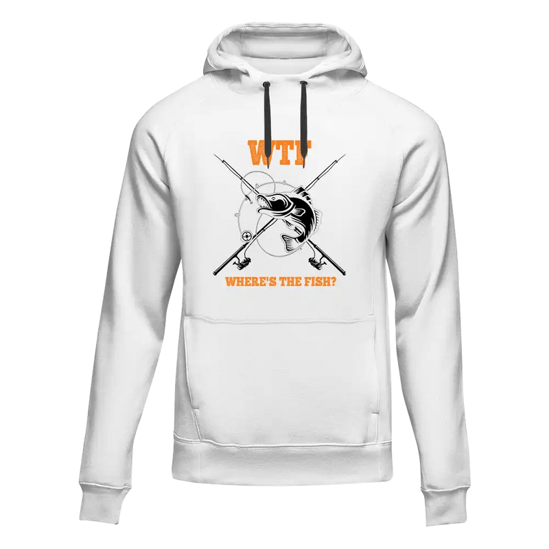 Load image into Gallery viewer, WTF Where's The Fish Unisex Hoodie