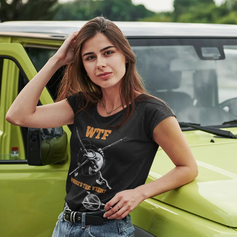 Load image into Gallery viewer, WTF Where's The Fish T-Shirt for Women