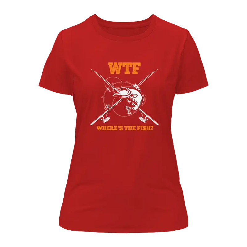Load image into Gallery viewer, WTF Where's The Fish T-Shirt for Women
