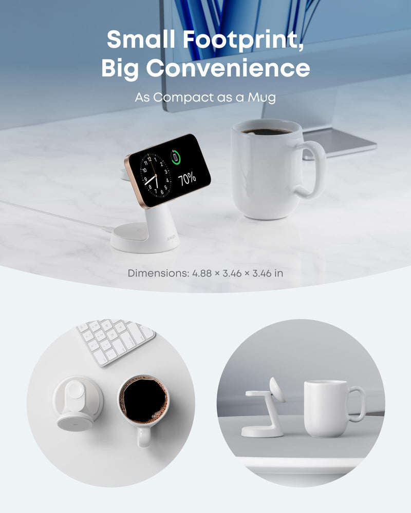 Load image into Gallery viewer, Anker MagGo Wireless Charging Station (3-in-1, Dock Stand)
