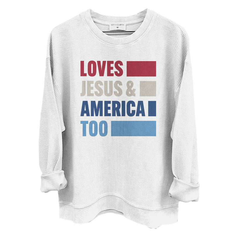 Load image into Gallery viewer, Loves Jesus & America Too Bold (Front)