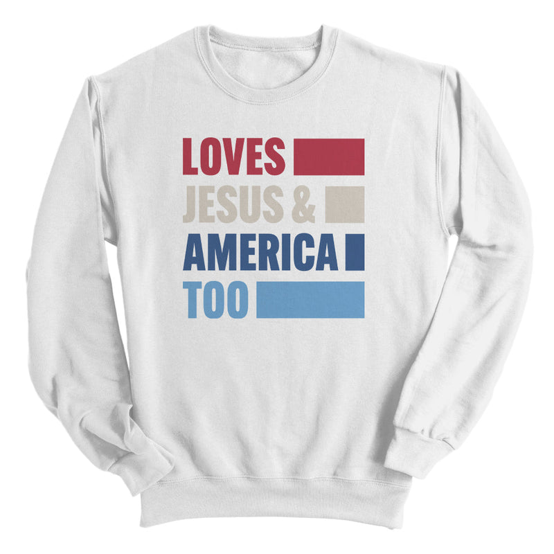Load image into Gallery viewer, Loves Jesus & America Too Bold (Front)
