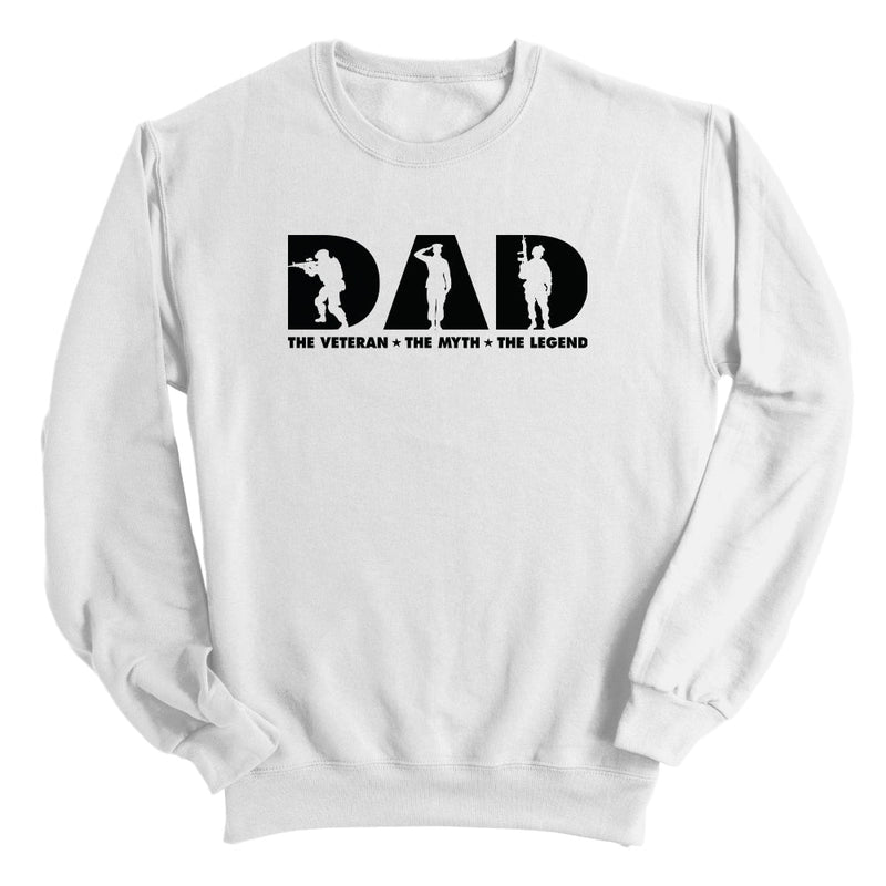 Load image into Gallery viewer, Dad The Veteran The Myth The Legend (Front)