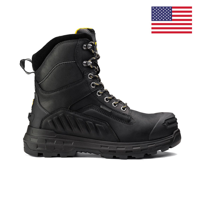 Load image into Gallery viewer, Wildwood 8” Waterproof Composite Toe Black Boot - Made in USA