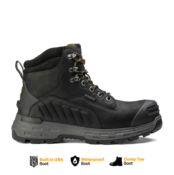 Load image into Gallery viewer, Wildwood 6” Waterproof Composite Toe Black Boot - Made in USA