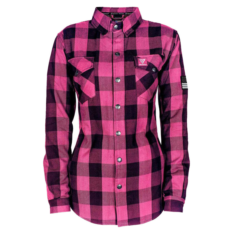 Load image into Gallery viewer, Protective Flannel Shirt for Women - Pink Checkered
