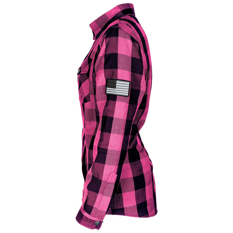Load image into Gallery viewer, Protective Flannel Shirt for Women - Pink Checkered