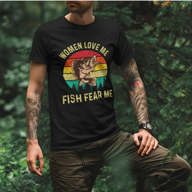 Load image into Gallery viewer, Women Love Me Fish Hate Me Man T-Shirt