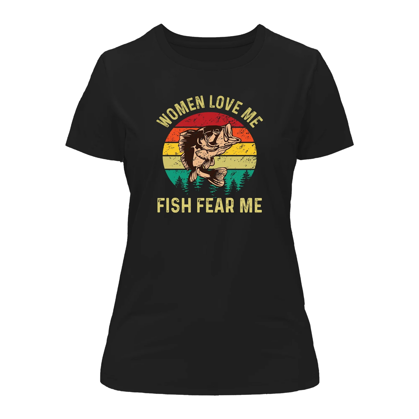 Women Love Me Fish Hate Me T-Shirt for Women
