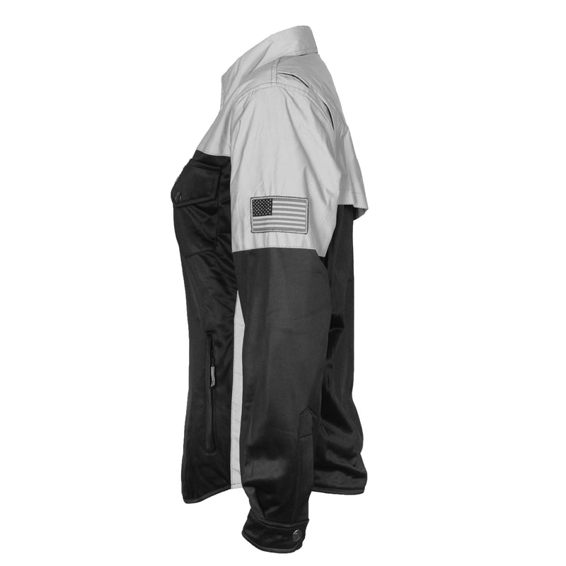 Load image into Gallery viewer, Ultra Reflective Shirt "Alloy Eclipse" for Women - Black and Silver