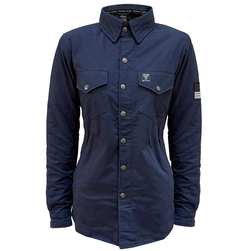 Load image into Gallery viewer, Protective Canvas Jacket for Women - Navy Blue