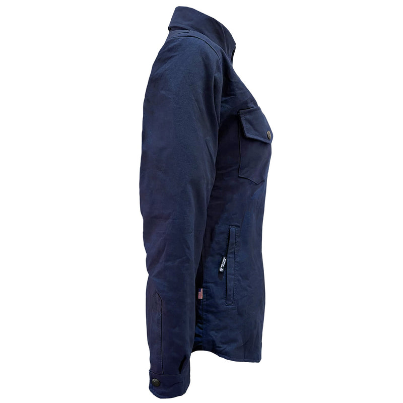 Load image into Gallery viewer, Protective Canvas Jacket for Women - Navy Blue