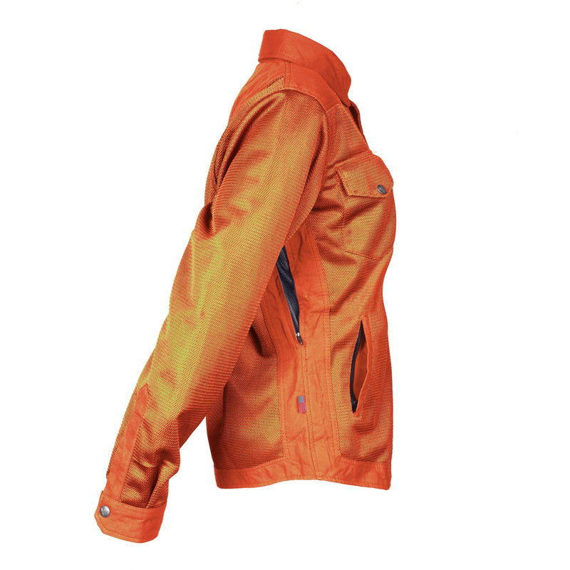 Load image into Gallery viewer, Protective Summer Mesh Shirt for Women - Orange Solid