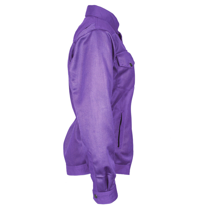 Load image into Gallery viewer, Protective Summer Mesh Shirt for Women - Purple Solid
