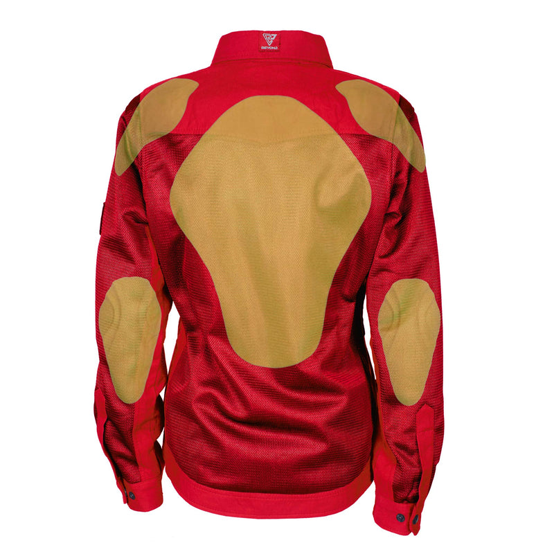 Load image into Gallery viewer, Protective Summer Mesh Shirt for Women - Red Solid