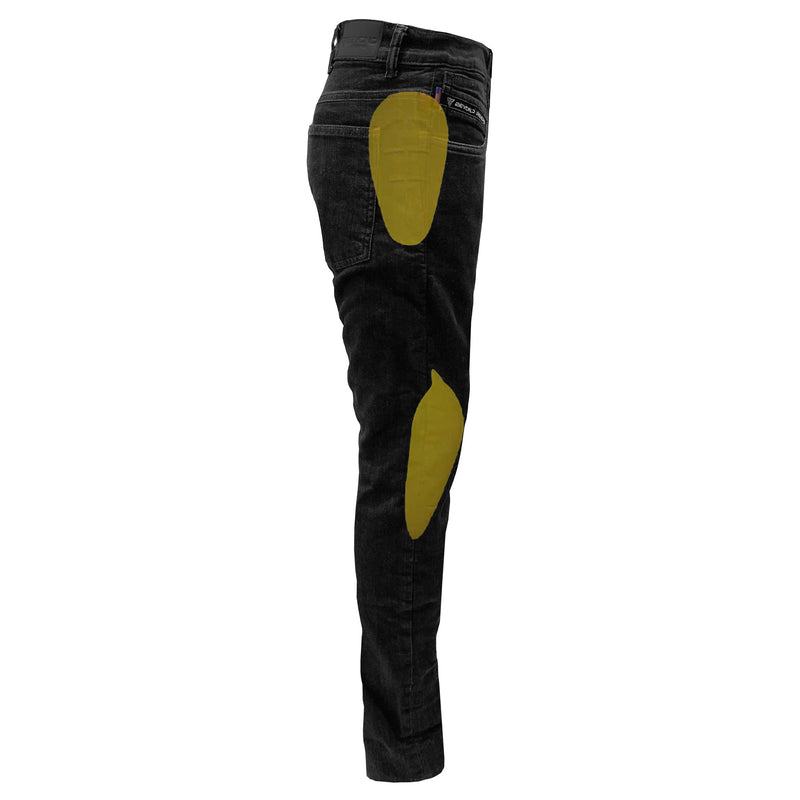 Load image into Gallery viewer, Straight Leg Protective Denim Pants (Jeans) for Women - Black