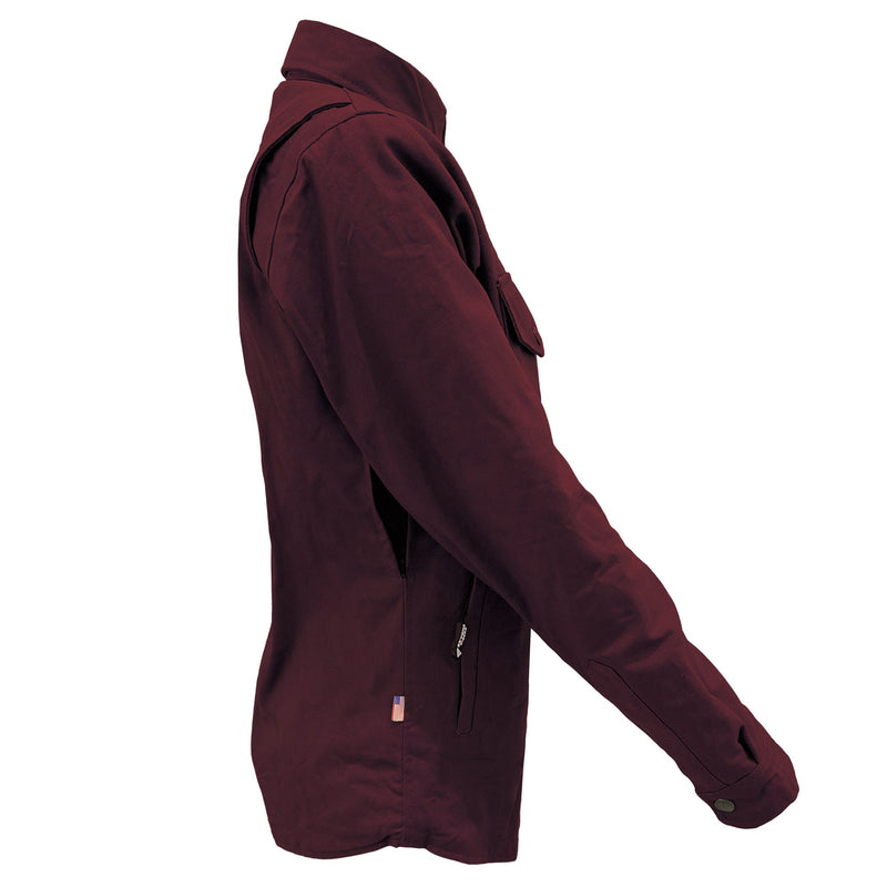 Load image into Gallery viewer, Protective Canvas Jacket for Women - Red Maroon
