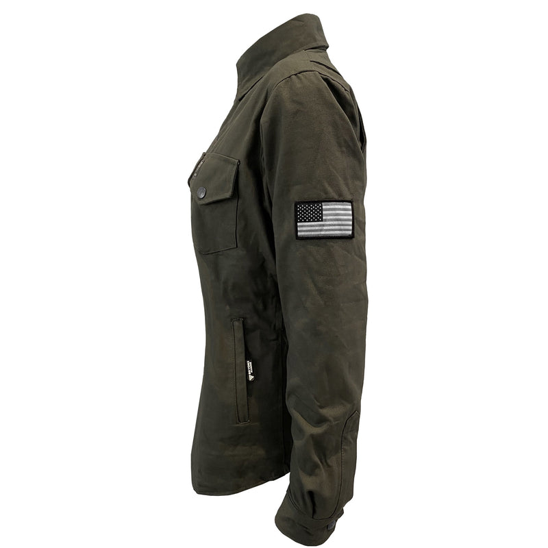 Load image into Gallery viewer, Protective Canvas Jacket for Women - Army Green