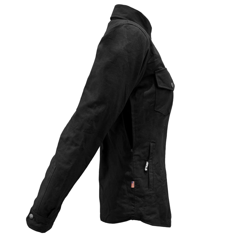 Load image into Gallery viewer, Protective Canvas Jacket for Women - Black