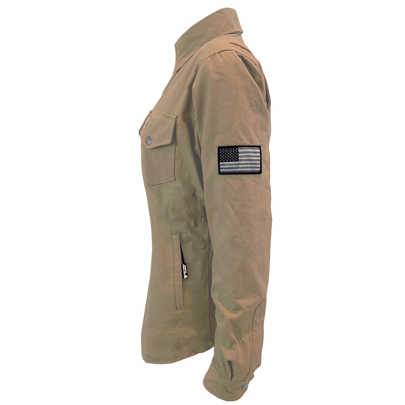 Load image into Gallery viewer, Protective Canvas Jacket for Women - Camel