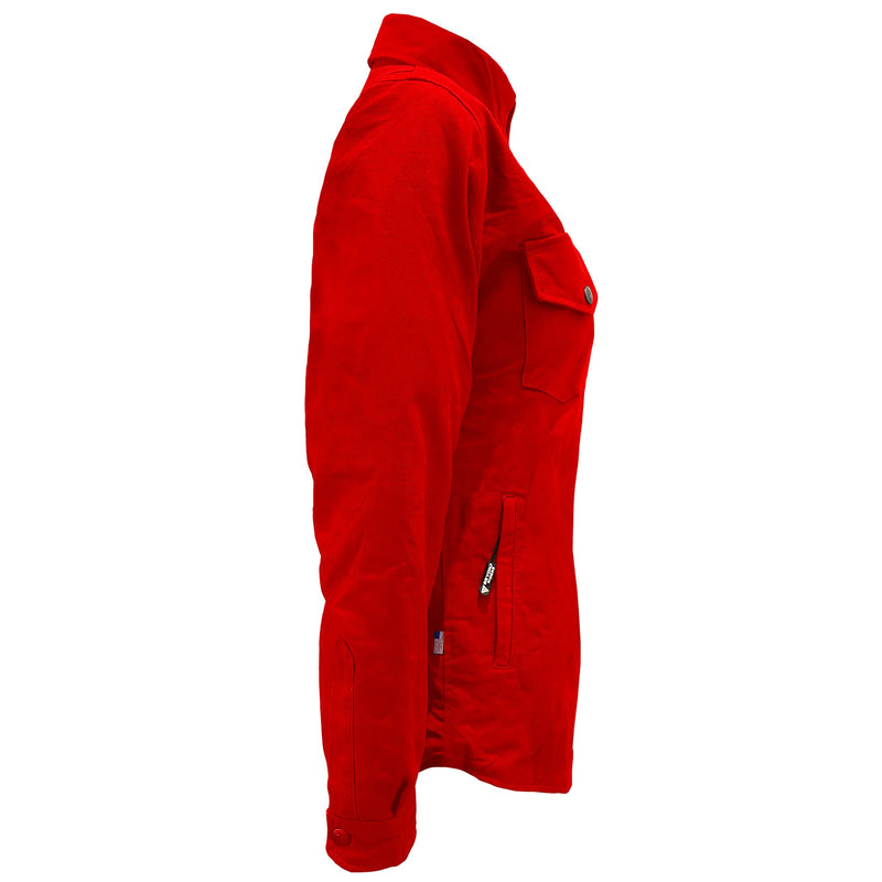 Load image into Gallery viewer, Protective Canvas Jacket for Women - Red