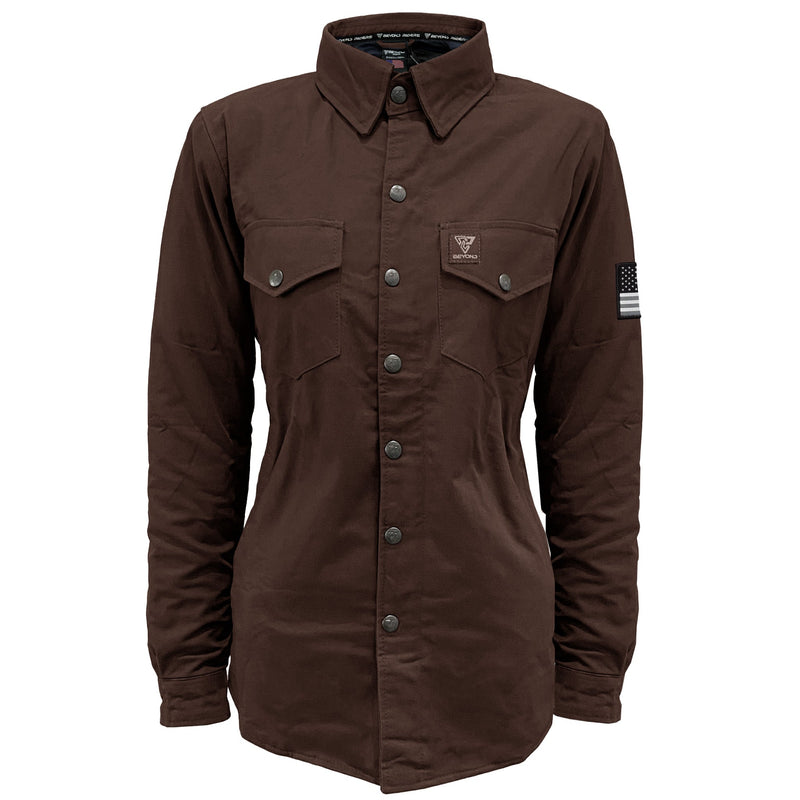 Load image into Gallery viewer, Protective Canvas Jacket for Women - Dark Brown