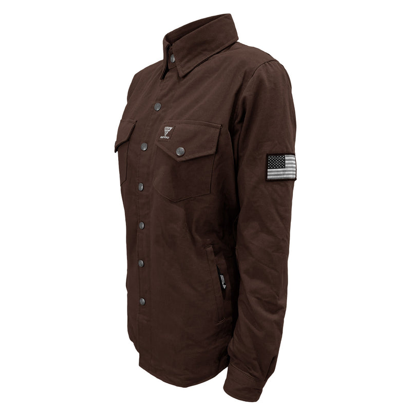 Load image into Gallery viewer, Protective Canvas Jacket for Women - Dark Brown