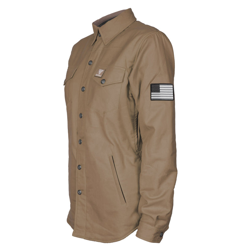 Load image into Gallery viewer, Protective Flannel Shirt for Women - Camel Solid